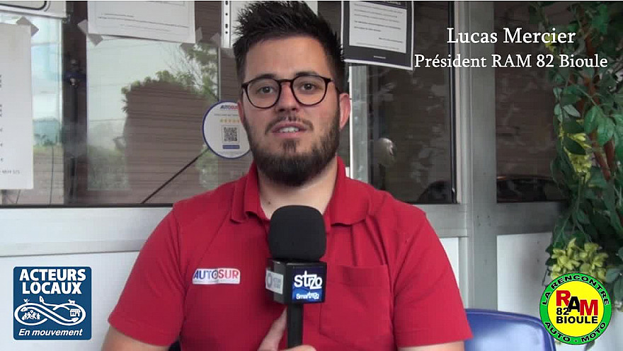 24ème Rencontre Auto-Moto Bioule - Lucas Mercier, Président de l'association RAM Bioule 82 -  Acteurs Locaux 82